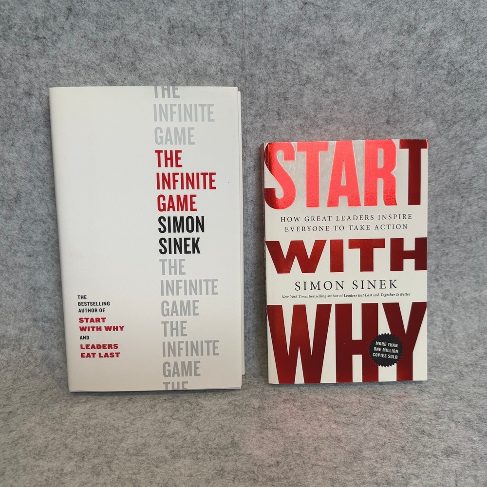 Bundle of 2 Simon Sinek Books‎ - The Infinite Game and Start with Why